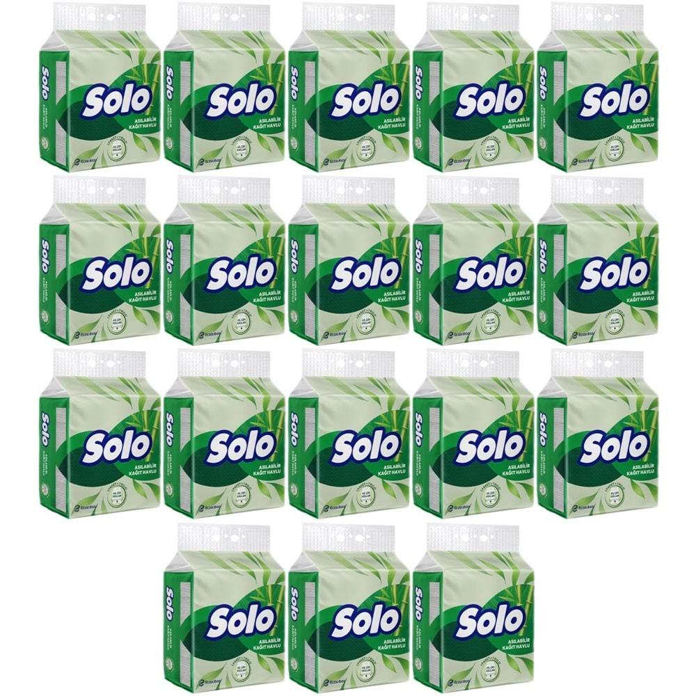 Solo Asılabilir Kağıt Havlu 1 Paket (1PK= 7 Rulo) Hijyenik ve Pratik Kullanım İçin Uygun (18 Li Set)