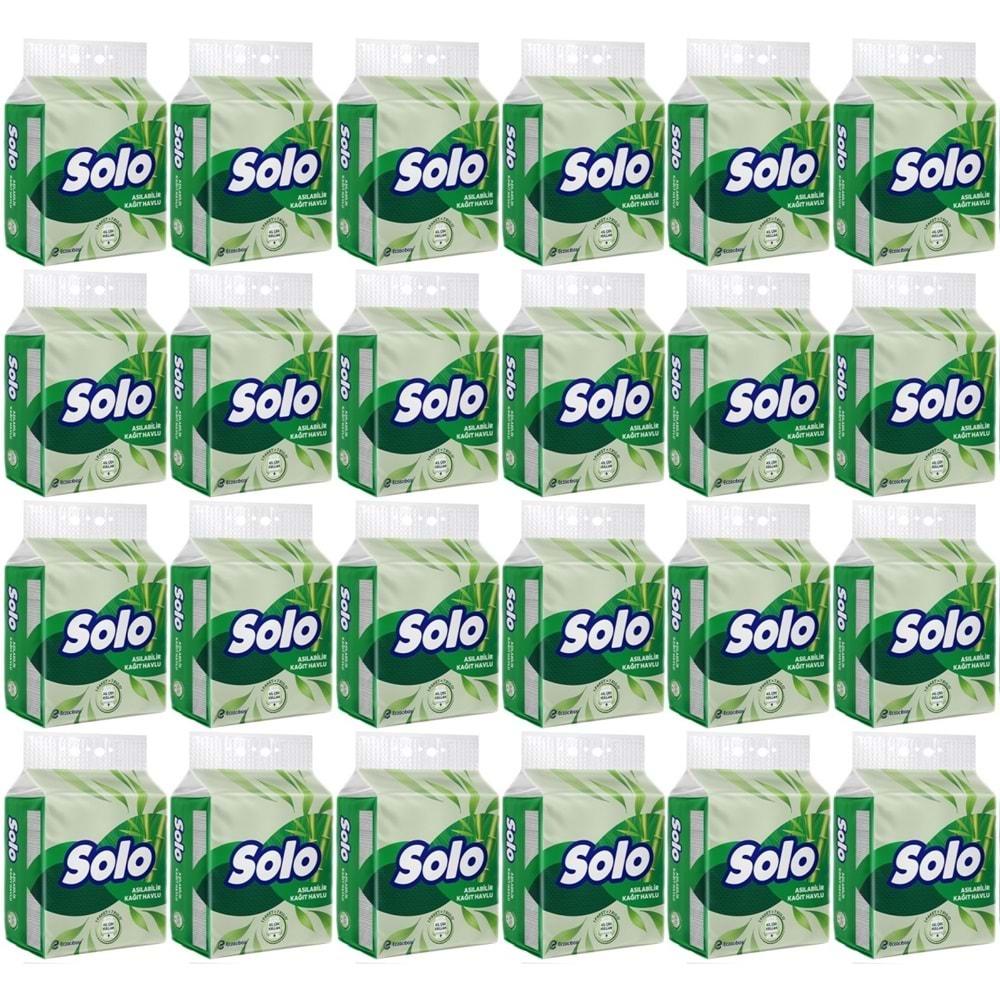 Solo Asılabilir Kağıt Havlu 1 Paket (1PK= 7 Rulo) Hijyenik ve Pratik Kullanım İçin Uygun (24 Lü Set)