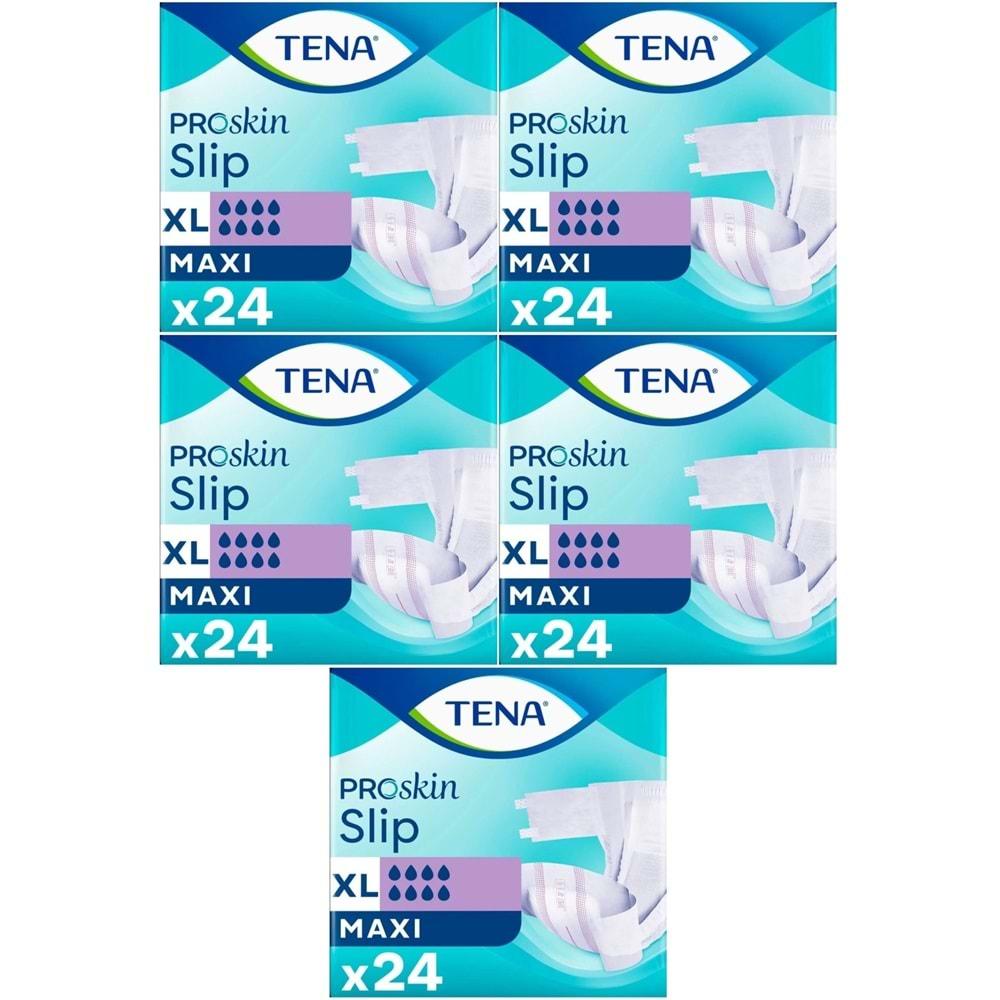 Tena Proskin Slip Maxi Bel Bantlı Yetişkin Bezi XL - Ekstra Large - Extra Large 120 Adet