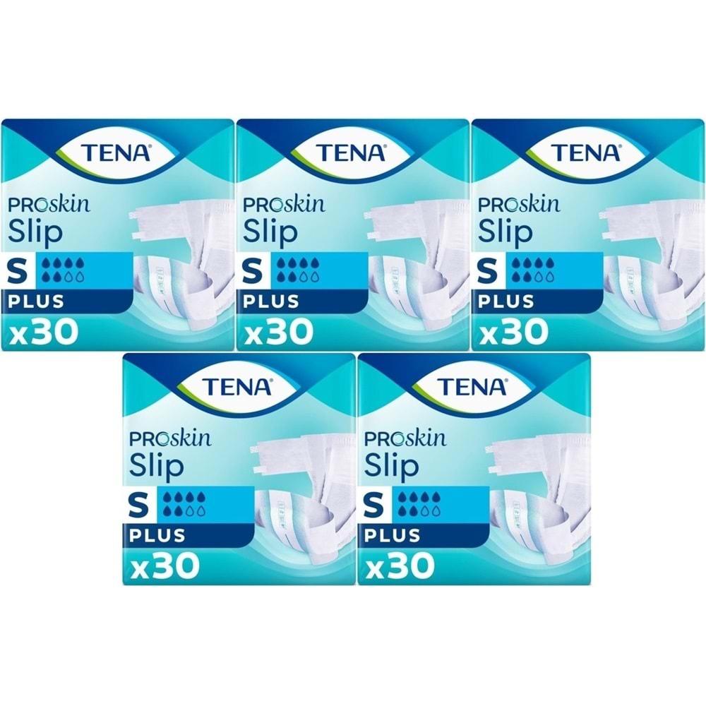 Tena Proskin Slip Plus Bel Bantlı Yetişkin Bezi S - Küçük - Small 150 Adet