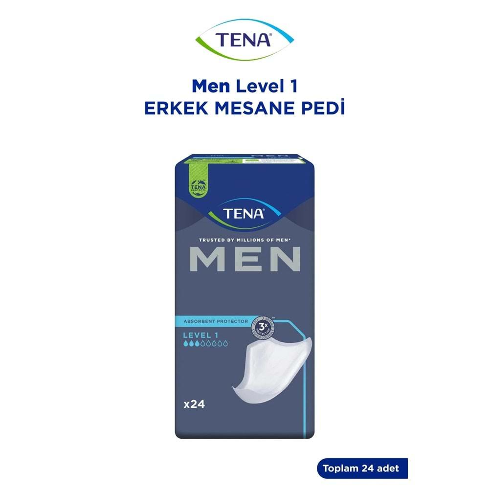 Tena Men Emici Koruma Level 1 Erkek Mesane Pedi 192 Adet