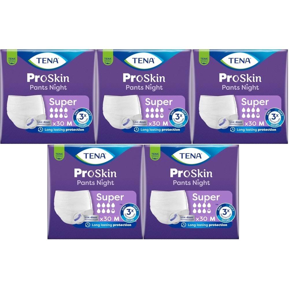 Tena Proskin Pants Süper Night Gece Emici Külot Yetişkin Bezi M - Orta - Medium 150 Adet