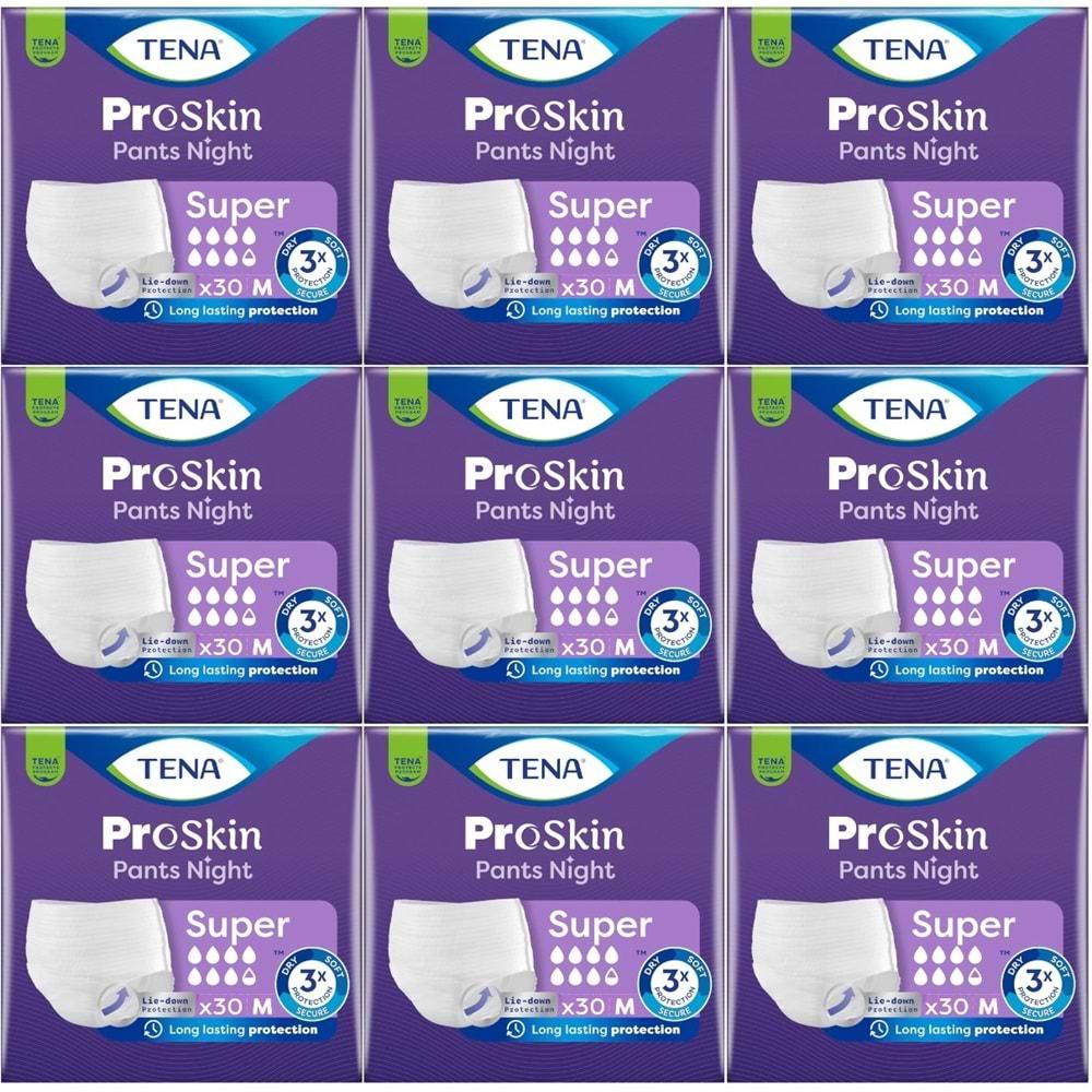 Tena Proskin Pants Süper Night Gece Emici Külot Yetişkin Bezi M - Orta - Medium 270 Adet