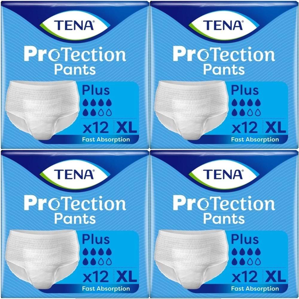 Tena ProTection Pants Plus Emici Külot Yetişkin Bezi XL - Ekstra Büyük - Extra Large 48 Adet