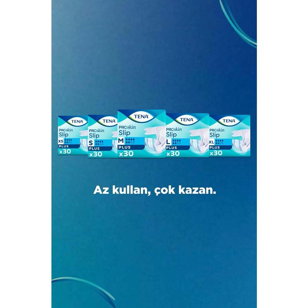 Tena Proskin Slip Plus Bel Bantlı Yetişkin Bezi M - Orta - Medium 60 Adet