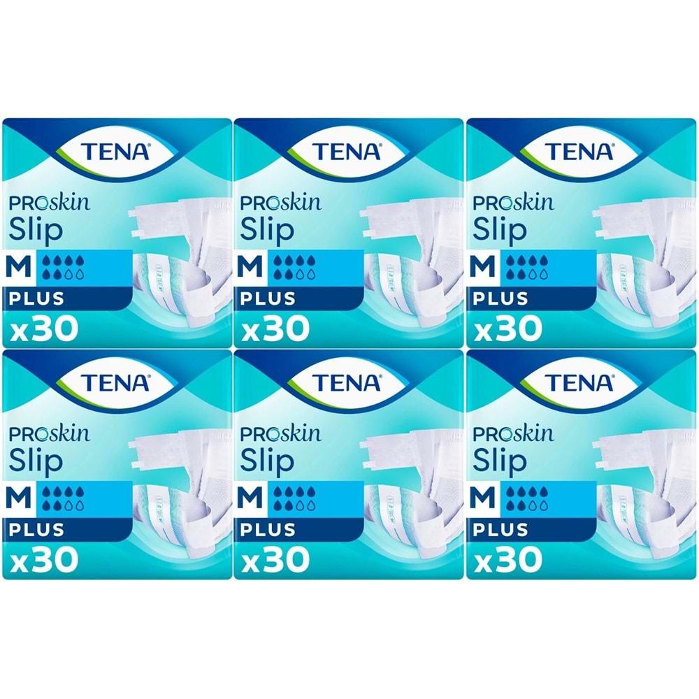 Tena Proskin Slip Plus Bel Bantlı Yetişkin Bezi M - Orta - Medium 180 Adet