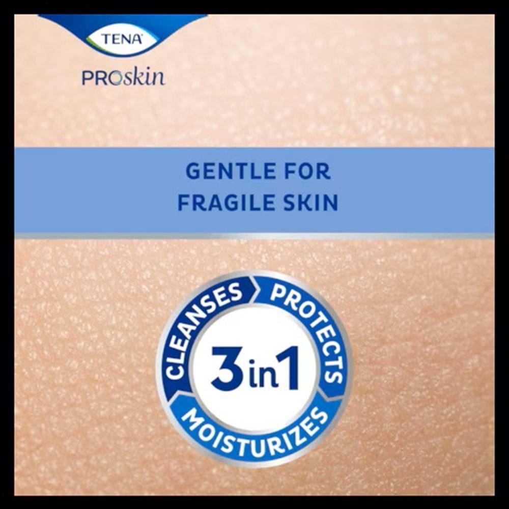 Tena Proskin Vücut Temizleme Köpüğü 400 ML (3 in 1 Arada) (4 Lü Set)