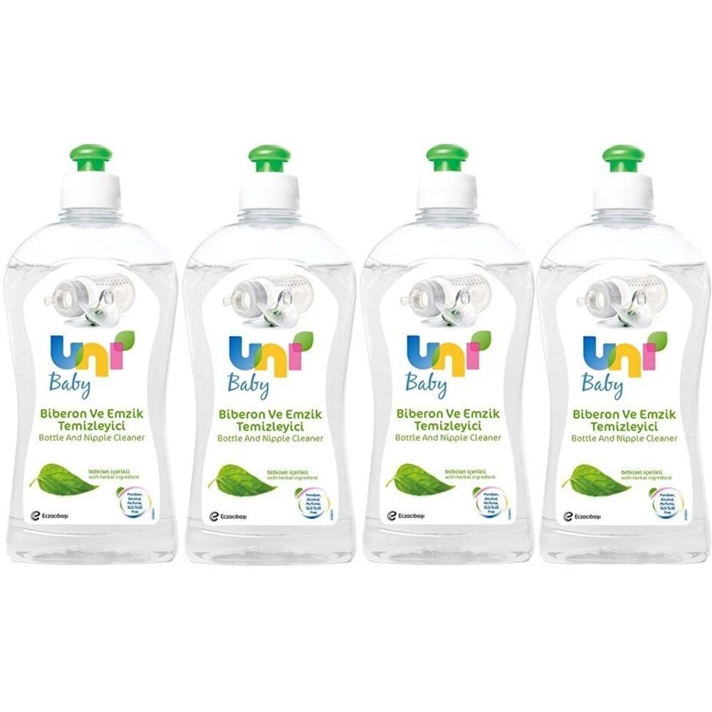 Uni Baby Biberon ve Emzik Temizleyici 500ML (4 Lü Set)