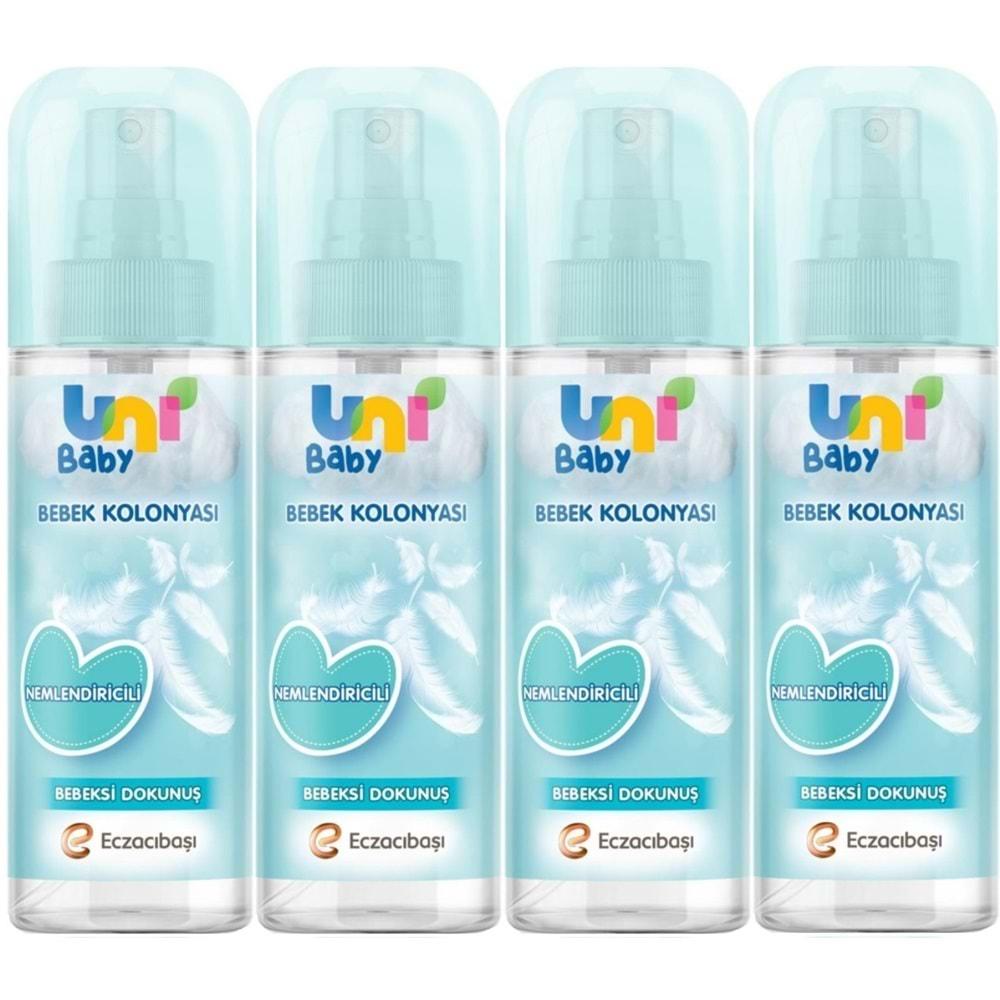 Uni Baby Bebek Kolonyası 150ML Nemlendiricili/Bebeksi Dokunuş (4 Lü Set)