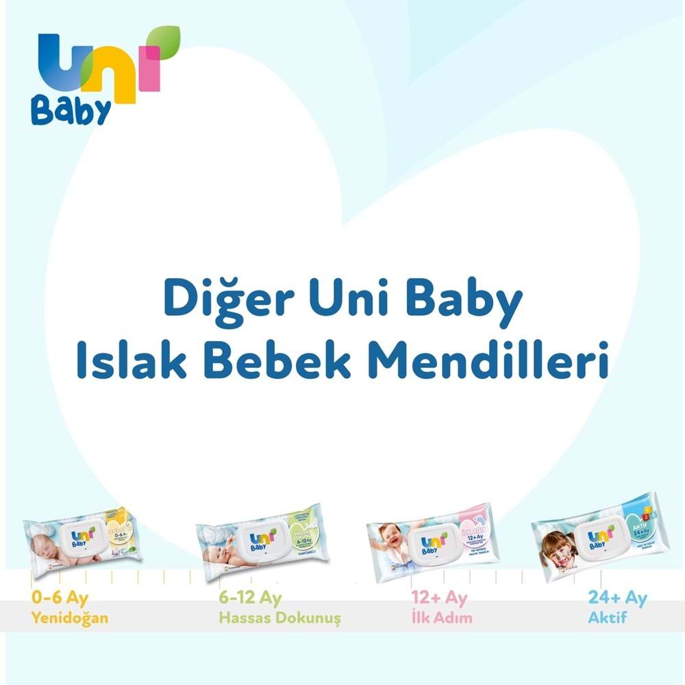 Uni Baby Islak Havlu Mendil 90 Yaprak Aile (4 Lü Set) 360 Yaprak Plastik Kapaklı