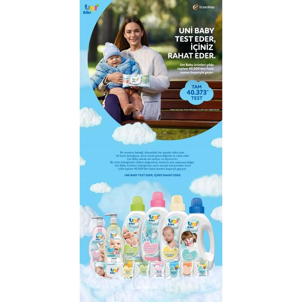 Uni Baby Islak Havlu Mendil 90 Yaprak Aile (5 Li Set) 450 Yaprak Plastik Kapaklı