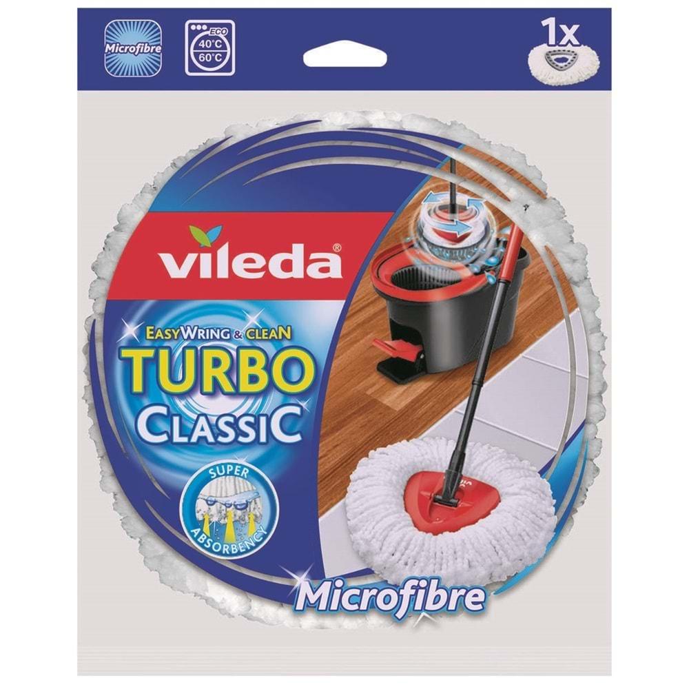 Vileda Turbo Yedek Mop Paspas Ucu (%100 Mikrofiber) (12 Li Set)