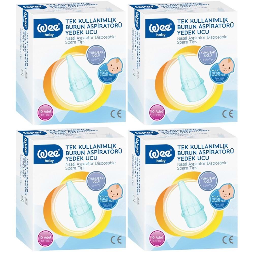 Wee Baby Burun Aspiratörü Nasal Yedek Ucu 40 Adet (4Pk*10)