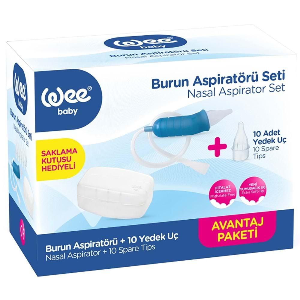 Wee Baby Burun Aspiratörü Seti Şeffaf (WEE945) (2 Li Set)