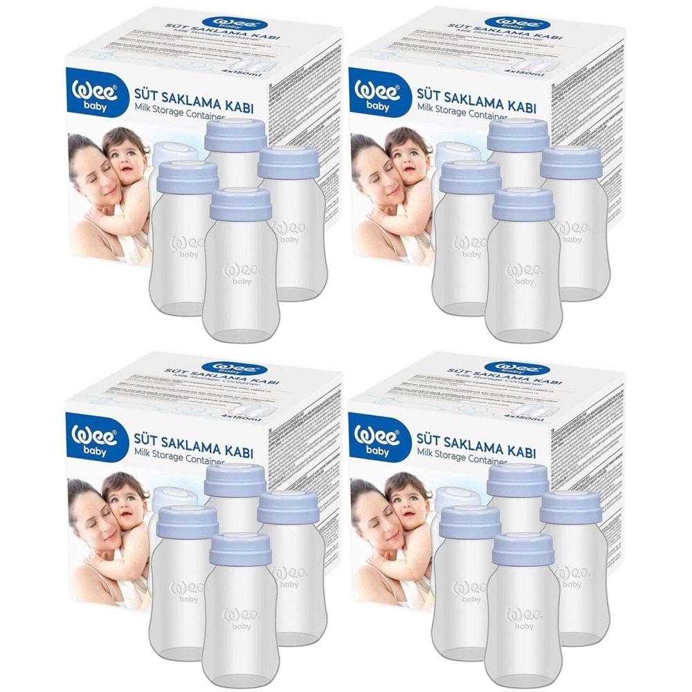 Wee Baby Süt Saklama Kabı (16 Lı Set) (Kod:126) (4PK*4)