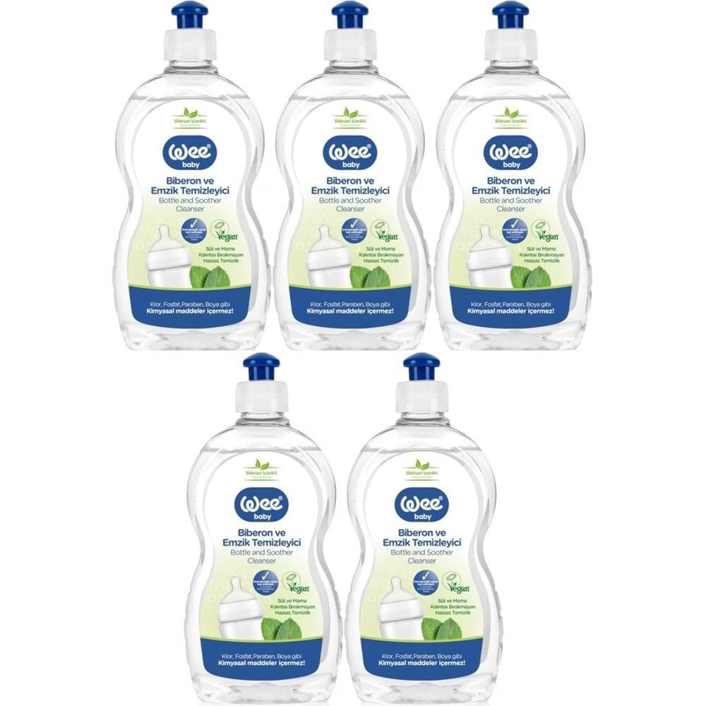 Wee Baby Biberon ve Emzik Temizleyici 500ML (Kod:346) (5 Li Set)