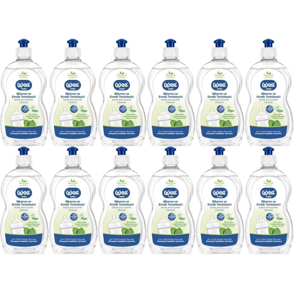 Wee Baby Biberon ve Emzik Temizleyici 500ML (Kod:346) (12 Li Set)