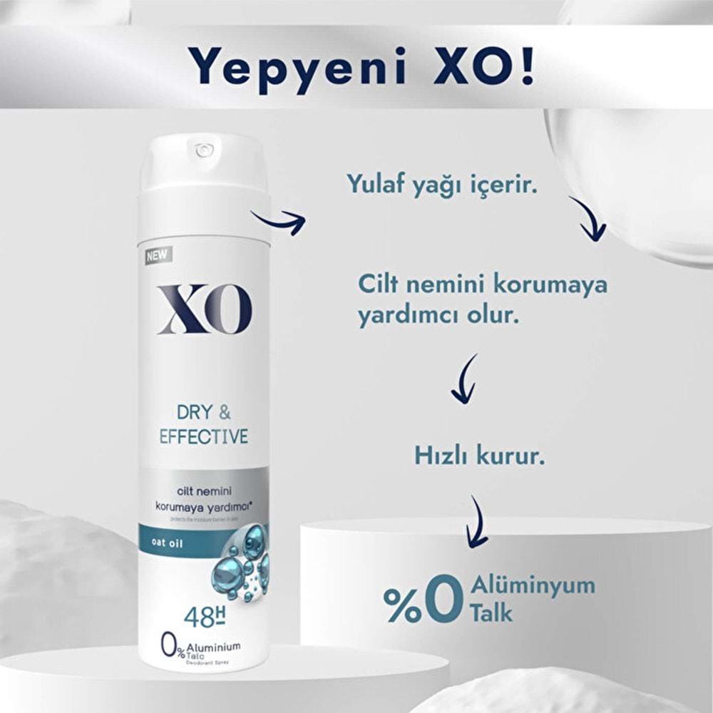 XO Deodorant 150ML Women-Kadın Dry & Effective (5 Li Set)