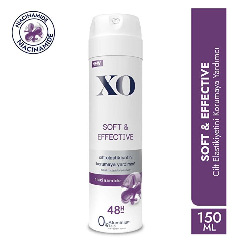 XO Deodorant 150ML Women-Kadın Soft & Effective (3 Lü Set)