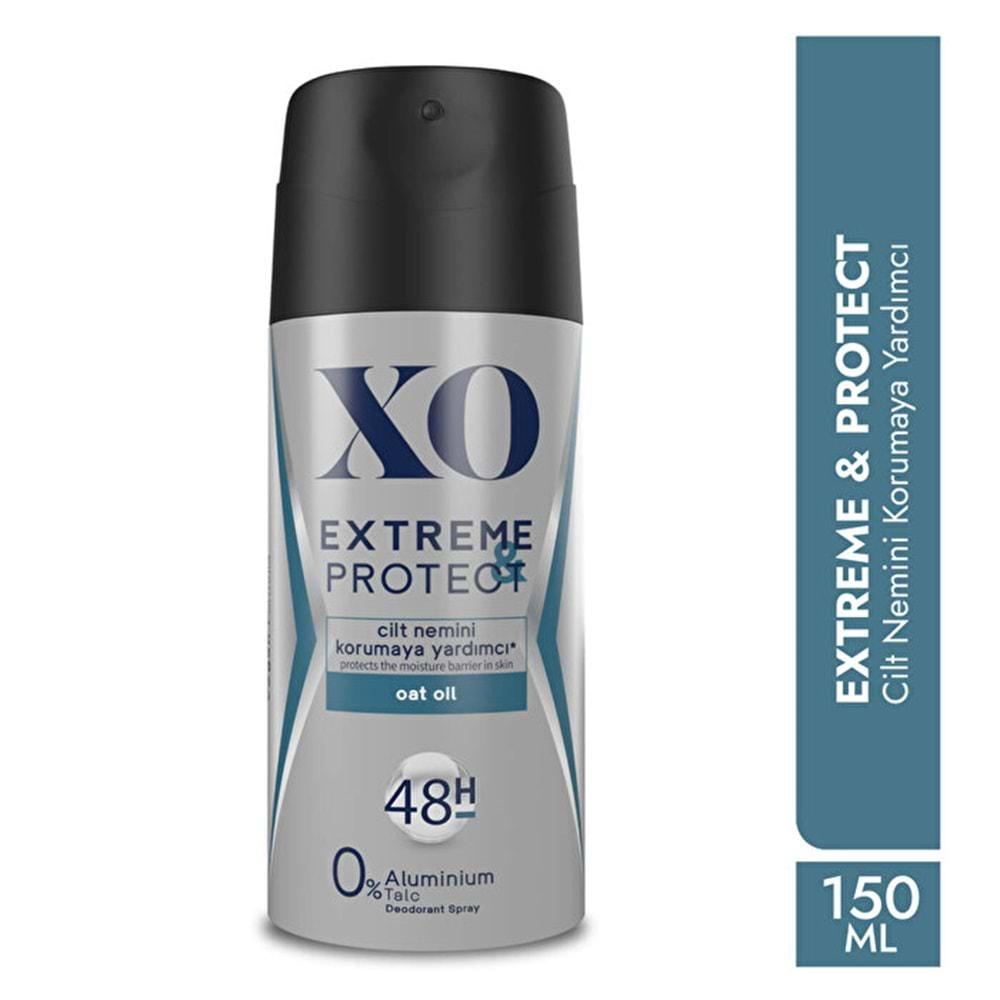 XO Deodorant 150ML Men-Erkek Extreme & Protect (2 Li Set)