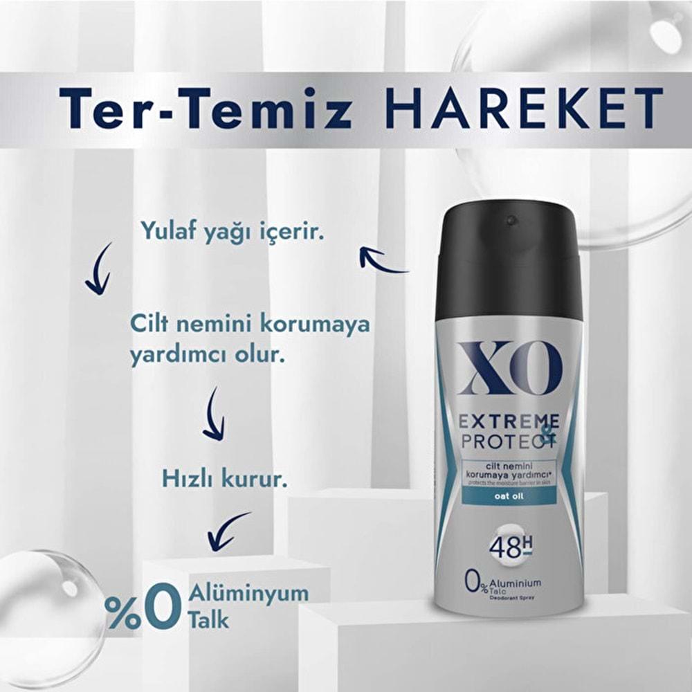 XO Deodorant 150ML Men-Erkek Extreme & Protect (2 Li Set)