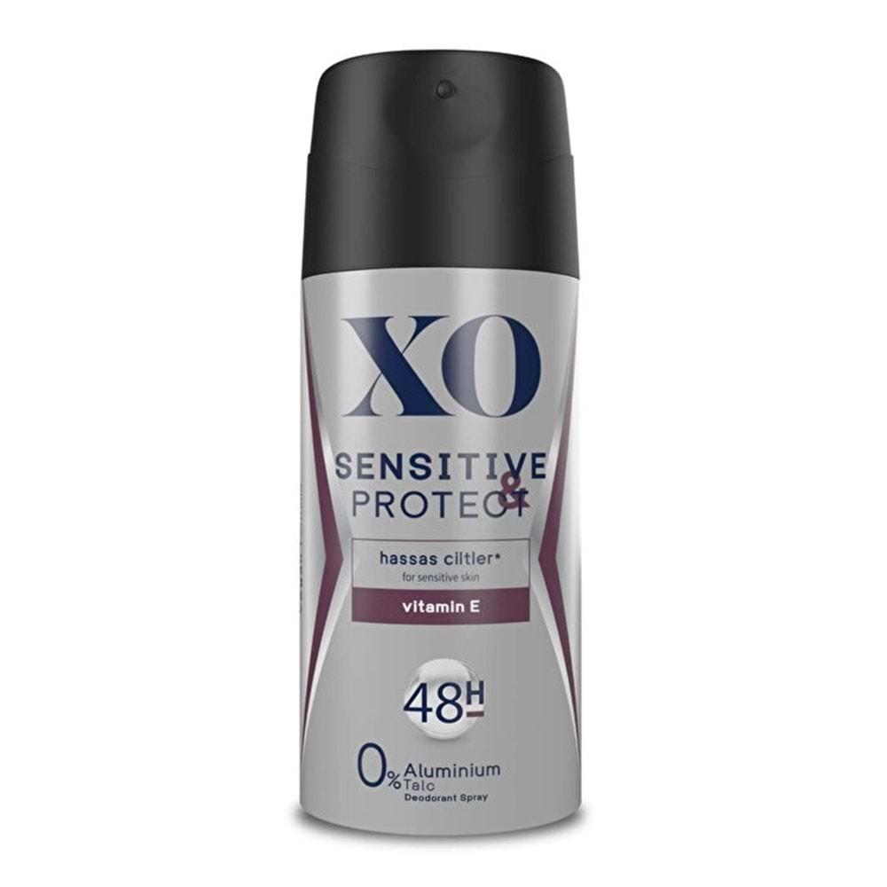 XO Deodorant 150ML Men-Erkek Sensitive & Protect (3 Lü Set)