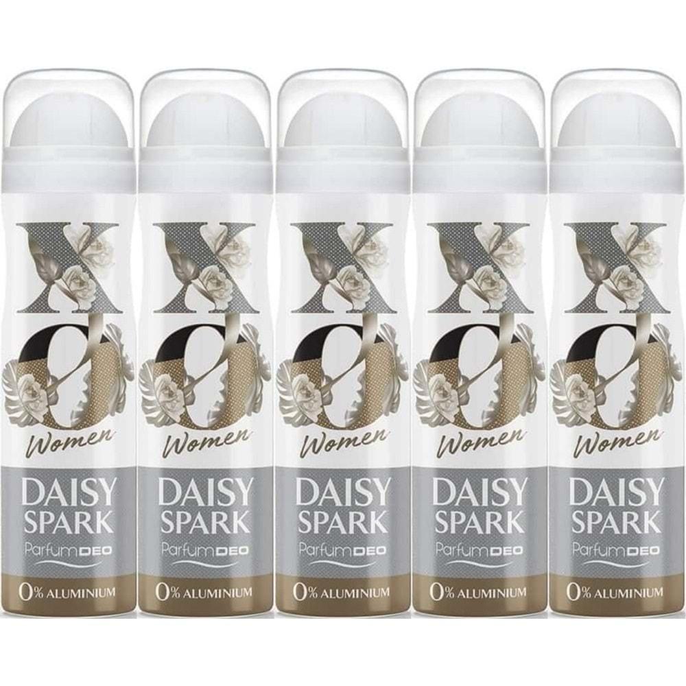 XO Deodorant 150ML Women-Kadın Daisy Spark (5 Li Set)