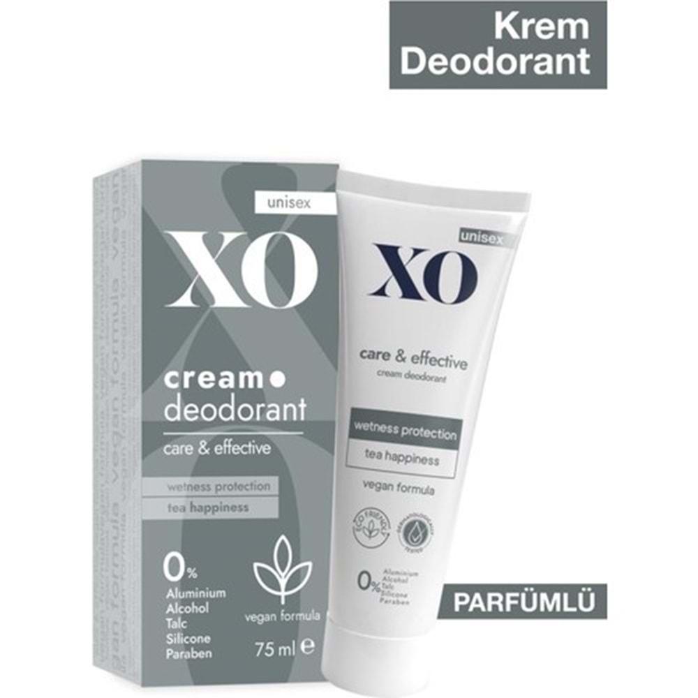 XO Krem Deodorant 75ML Unisex Care & Effective Parfümlü (3 Lü Set)