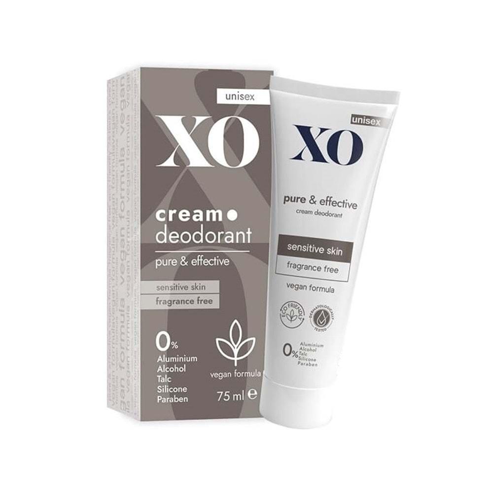 XO Krem Deodorant 75ML Unisex Pure & Effective Kokusuz (4 Lü Set)