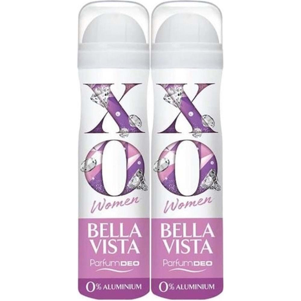 XO Deodorant 150ML Women-Kadın Bella Vista (2 Li Set)