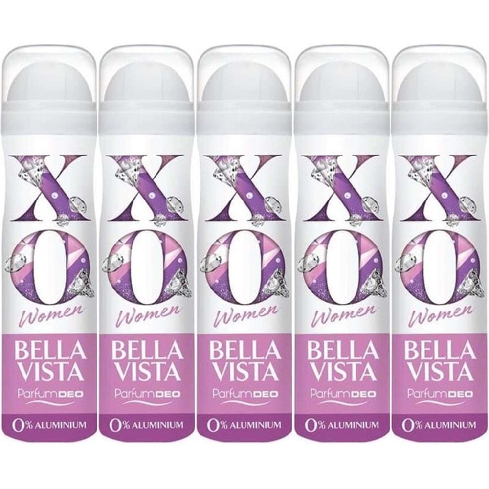 XO Deodorant 150ML Women-Kadın Bella Vista (5 Li Set)