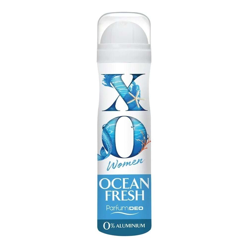 XO Deodorant 150ML Women-Kadın Ocean Fresh (4 Lü Set)