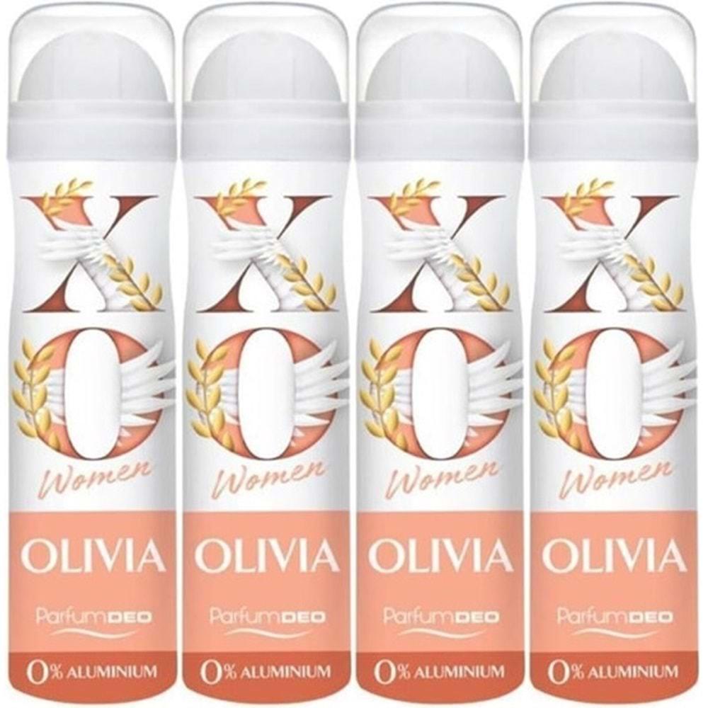 XO Deodorant 150ML Women-Kadın Olıvıa (4 Lü Set)