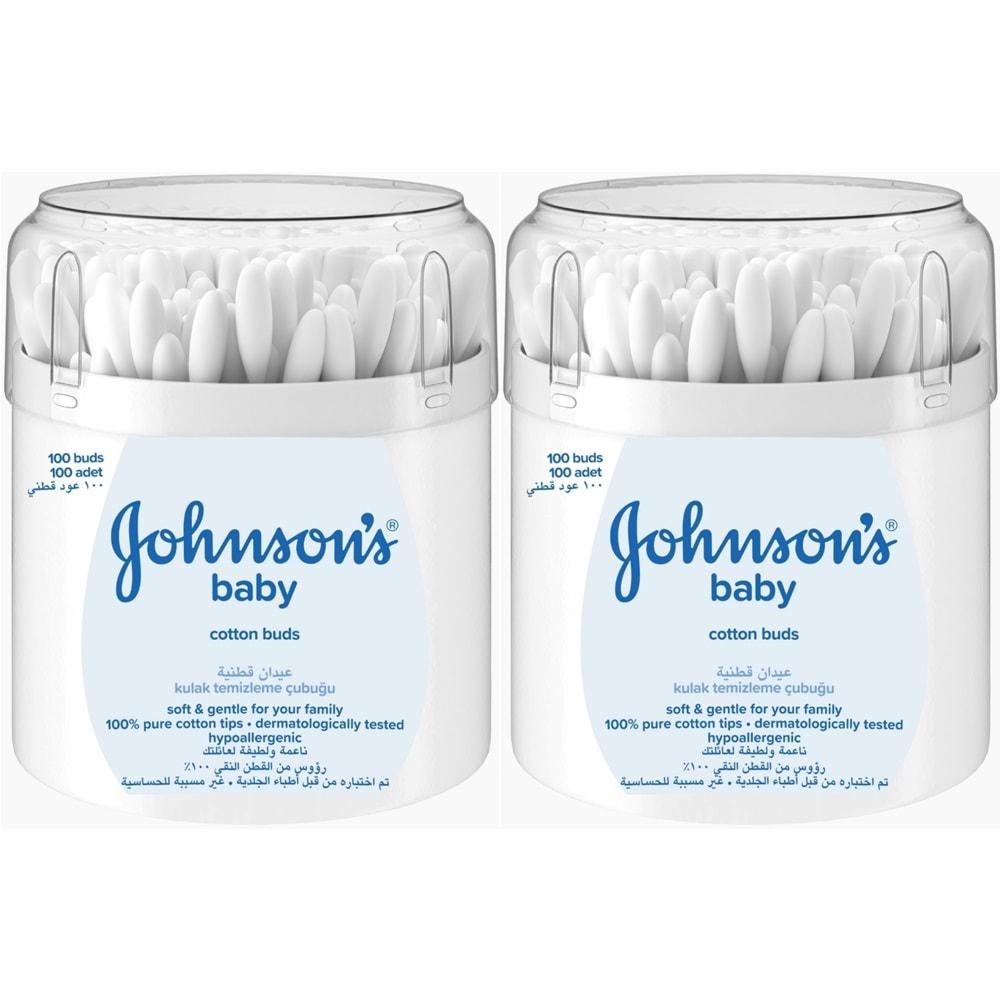 Johnsons Baby Kulak Temizleme Çubuğu 100 Adet (2 Li Set)