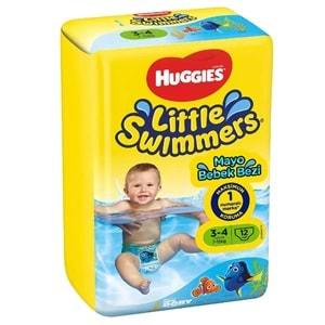 Huggıes Little Swımmers Mayo Bebek Bezi Beden:3-4 (7-15KG) Tekli (İç Adet 12)