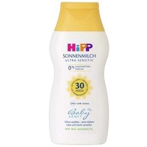 Hipp Babysanft Bebek Güneş Sütü/Sonnenmılch 200ML Ultra Sensıtıv (30 Faktör)