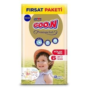 Goon Premium Soft Külot Bebek Bezi Beden:6 (15-25Kg) Extra Large 48 Adet Fırsat Pk