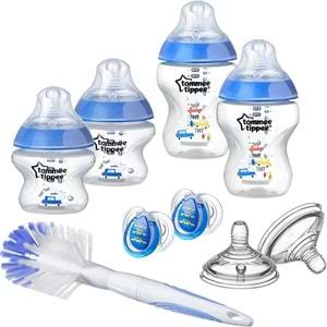 Tommee Tippee Yenidoğan Closer to Nature Erkek Biberon - Emzik Seti 0+ / 3+ Ay - Mavi