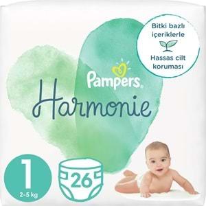 Prima Pampers Harmonie Bebek Bezi Beden:1 (2-5Kg) Yeni Doğan 26 Adet Ekonomik Pk