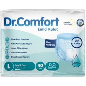 Dr.Comfort Hasta Bezi Yetişkin Emici Külot L-Büyük 30 Adet Tekli Pk