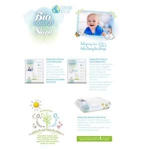 Sleepy Bebek Bezi Bio Natural Beden:5 (11-20Kg) Junior 80 Adet Ultra Pk