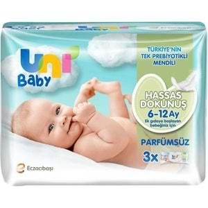 Uni Baby Islak Havlu Hassas Dokunuş 52 Yaprak (3 Lü Pk) 156 Yaprak