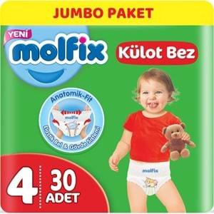 Molfix Külot Bebek Bezi Beden:4 (9-14Kg) Maxi 30 Adet Jumbo Pk