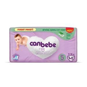 Canbebe Bebek Bezi Beden:5 (11-18Kg) Junior 40 Adet Fırsat Pk