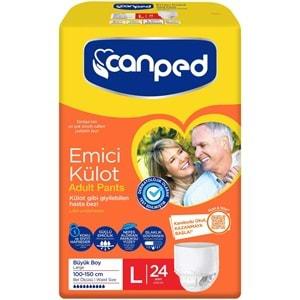 Canped Emici Külot Hasta Yetişkin Bezi L - Büyük - Large 24 Adet Fırsat Pk