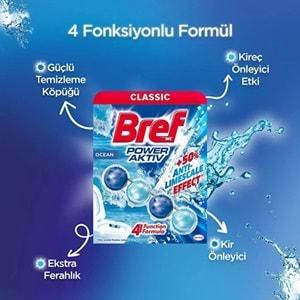 Bref Power Aktiv Klozet Bloğu (İç Adet 1 Li Pk) Okyanus Kokulu