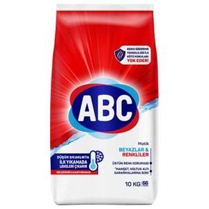 Abc Matik Toz Çamaşır Deterjanı 20KG (2PK*10KG) Karma Set Klasik & Canlı Renkler (132 Yıkama)