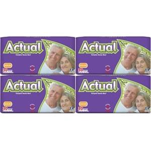 Actual Yetişkin Hasta Bezi Bel Bantlı S-Small Küçük 120 Adet (4PK*30)