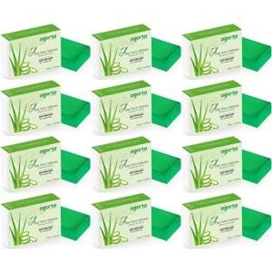 Agarta El Yapımı Doğal Sabun 150GR Aloe Vera (12 Li Set)