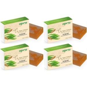 Agarta El Yapımı Doğal Sabun 150GR Çay Ağacı (4 Lü Set)